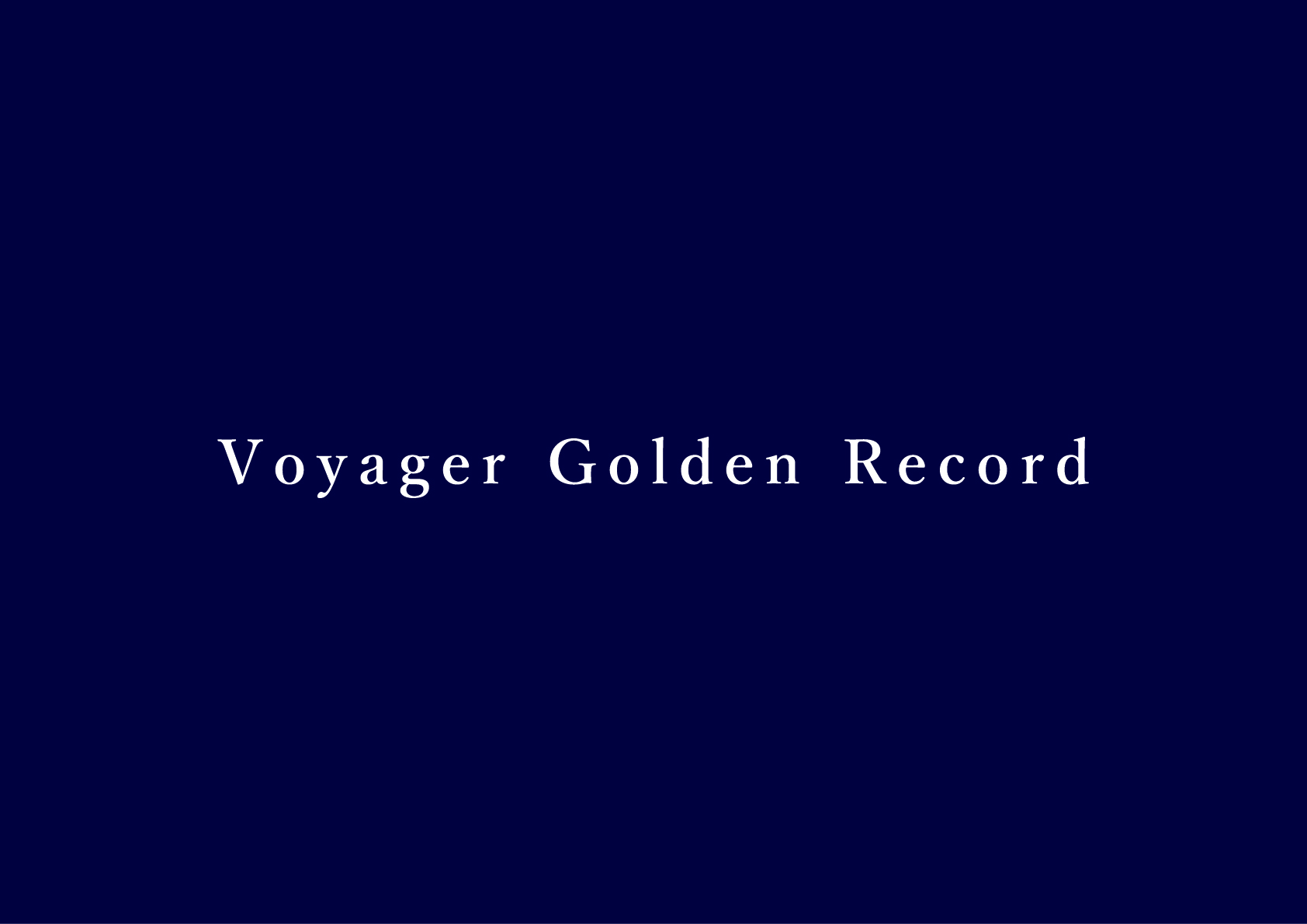 Voyager Golden Recordの画像